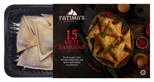 Fatima's 15 Meat Samosas pack