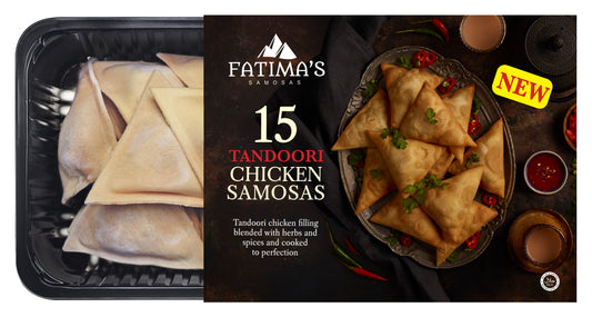 Fatima's 15 Tandoori Chicken Samosas Pack