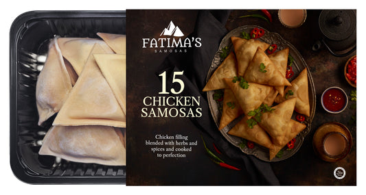 Fatima's 15 Chicken Samosas Pack