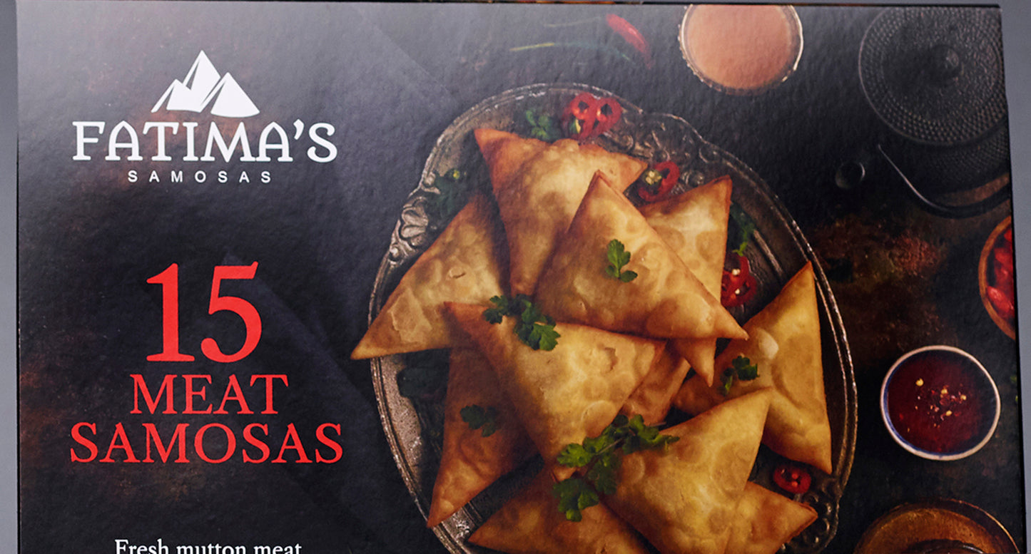 Fatima's 15 Meat Samosas pack